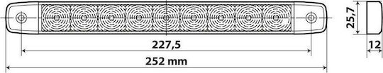 Lampa Φως Όγκου Φορτηγού 9 - 32V - Κόκκινο L4154.3