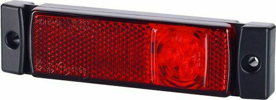 Horpol K02-LD127-RED Truck Volume Lights 1pcs 12 / 24V - Red