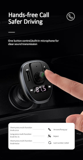 Usams FM Car Transmitter US-CC115 with Bluetooth / USB