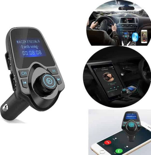 FM Transmitter Autovehicul T11 cu Bluetooth