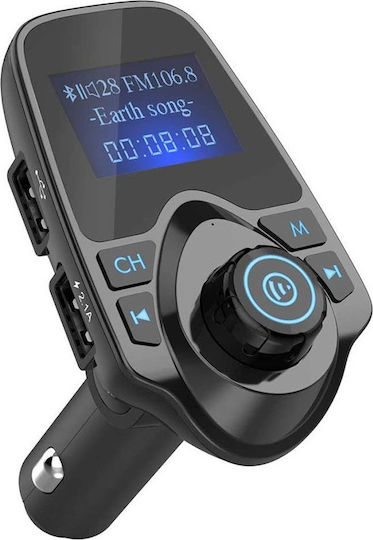 FM Transmitter Autovehicul T11 cu Bluetooth