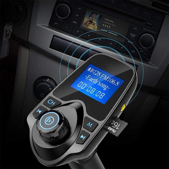 FM Transmitter Autovehicul T11 cu Bluetooth