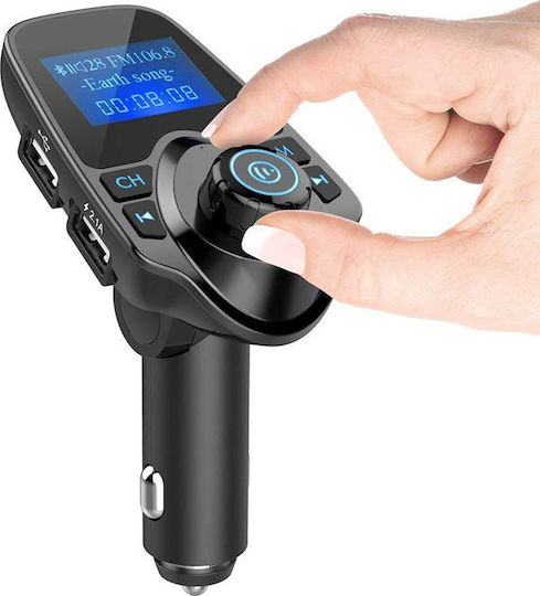 FM Transmitter Autovehicul T11 cu Bluetooth
