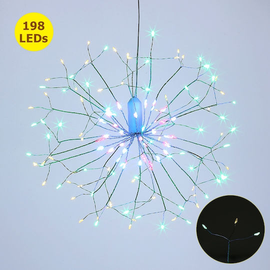 Lustră Decorativă Fibră optică Alb