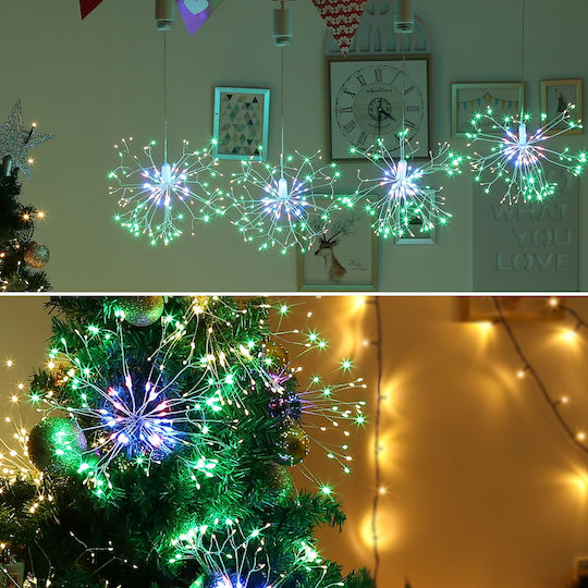 Lustră Decorativă Fibră optică Alb
