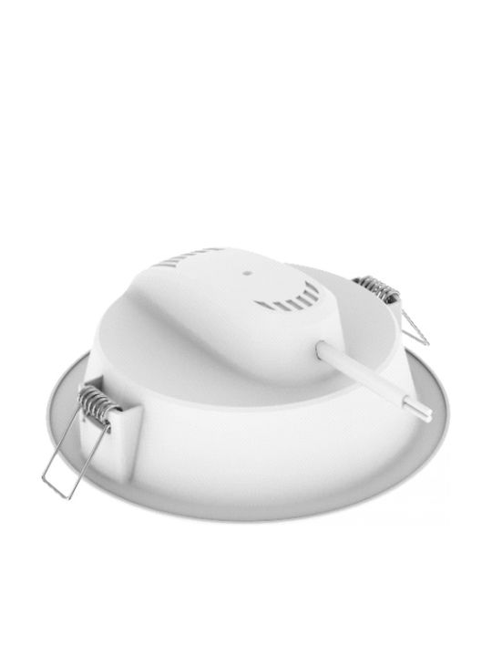 Elvhx Στρογγυλό Χωνευτό LED Panel 22W με Ψυχρό Λευκό Φως 6500K 21.6εκ.