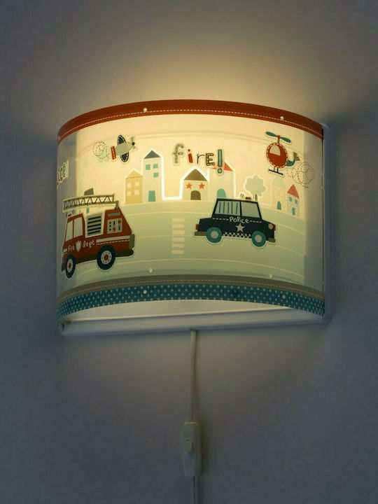 Ango Plastic Kids Wall Light Police