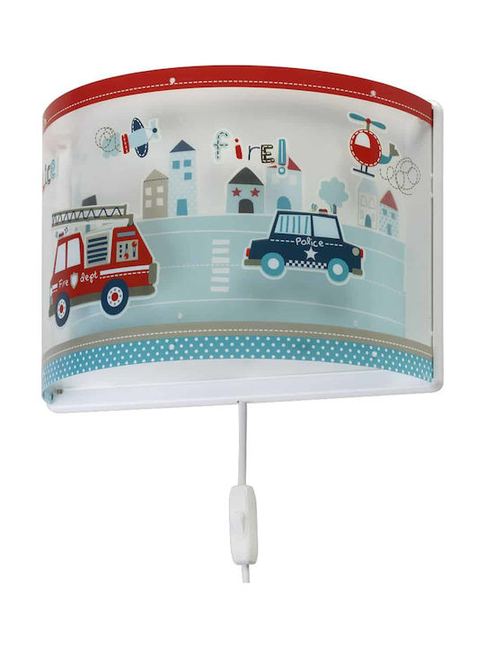 Ango Plastic Kids Wall Light Police