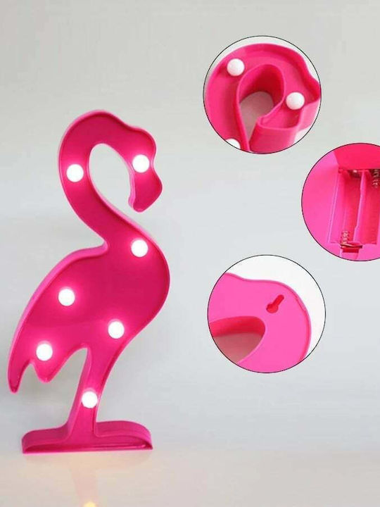 Kiokids Παιδικό Φωτιστικό Τοίχου Led Πλαστικό Φλαμίνγκο