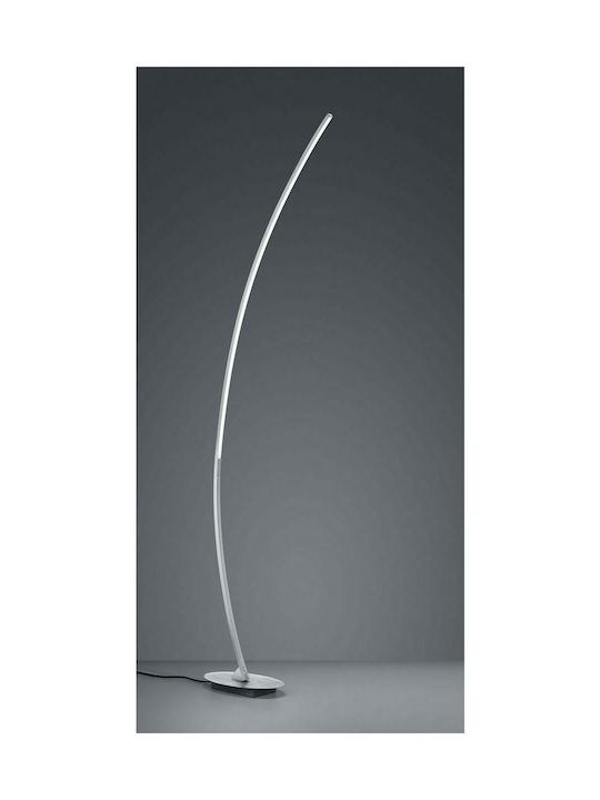 Trio Lighting Led Solo LED Floor Lamp H158xW35cm. with Warm White Light 1100lm White