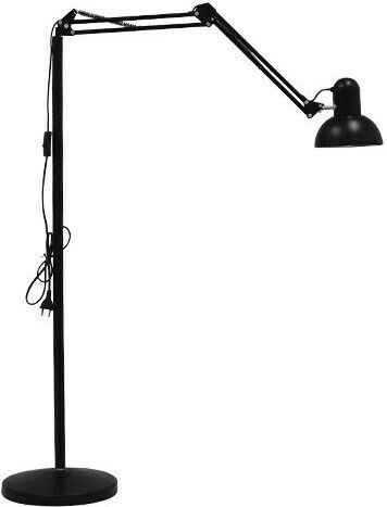 GloboStar Audrey Vintage Lampa de podea Î190xL15cm. cu Soclu pentru Bec E27 Negru