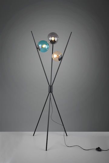 Trio Lighting Lance Подова Лампа В156xД60см. с Цокъл за Крушка E14 Многоцветен