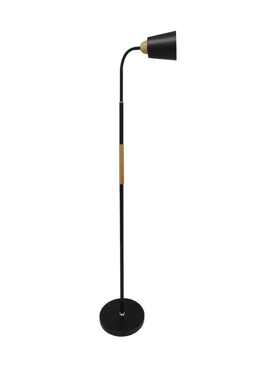 GloboStar Ribbon Floor Lamp H164xW13cm. with Socket for Bulb E27 Black