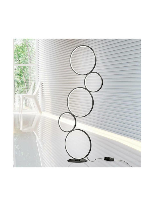 Trio Lighting Rondo LED Stehleuchte H115xB47cm. mit Warmweißem Licht 3200lm Schwarz