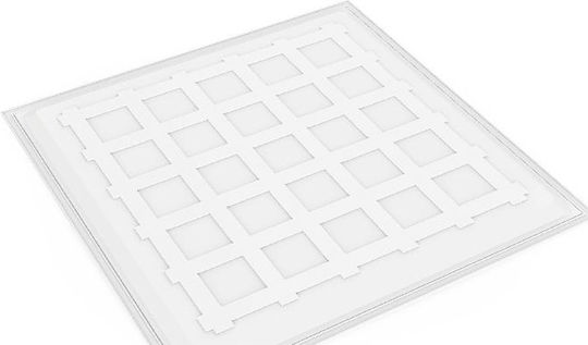 Aca Pătrat Încastrat Panou LED Putere 40W cu Alb Cald Lumini 60x60cm.