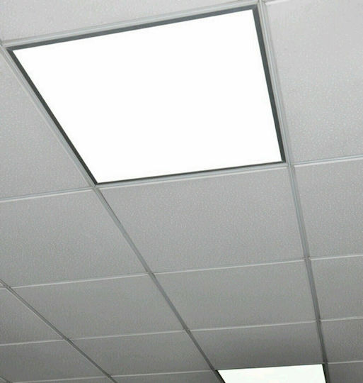 Aca Pătrat Încastrat Panou LED Putere 40W cu Alb Cald Lumini 60x60cm.