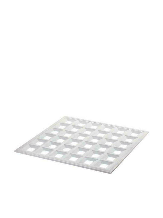 Geyer Square Recessed LED Panel 40W with Natural White Light 4000K 60x60cm