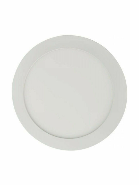 Geyer Στρογγυλό Χωνευτό LED Panel 12W με Φυσικό Λευκό Φως 4000K 16.5εκ.