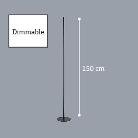 Inlight LED Φωτιστικό Δαπέδου Υ150εκ. Μαύρο Inlight LED Φωτιστικό Δαπέδου Υ150εκ. Μαύρο