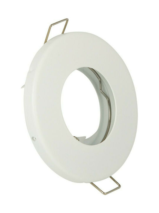 VK Lighting VK/03058/W Waterproof Outdoor Ceiling Spot GU5.3 MR16 in White Color 64173-032121