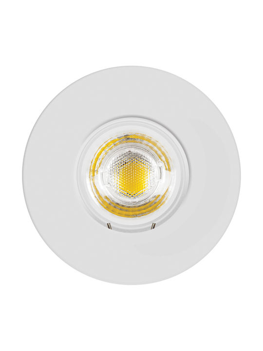 VK Lighting Στεγανό Σποτ Οροφής Εξωτερικού Χώρου GU5.3 MR16 σε Λευκό Χρώμα 64173-032121