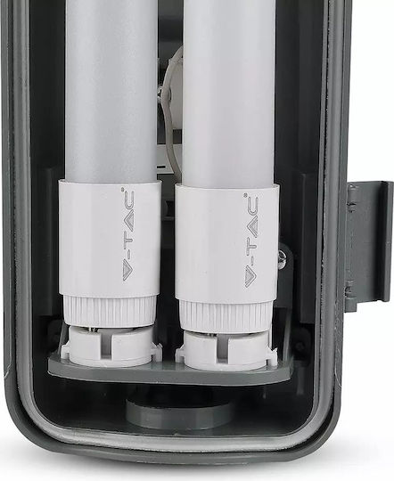V-TAC Lichtleiste Außenbereich mit 2 LED-Lampen T8 18W 126cm