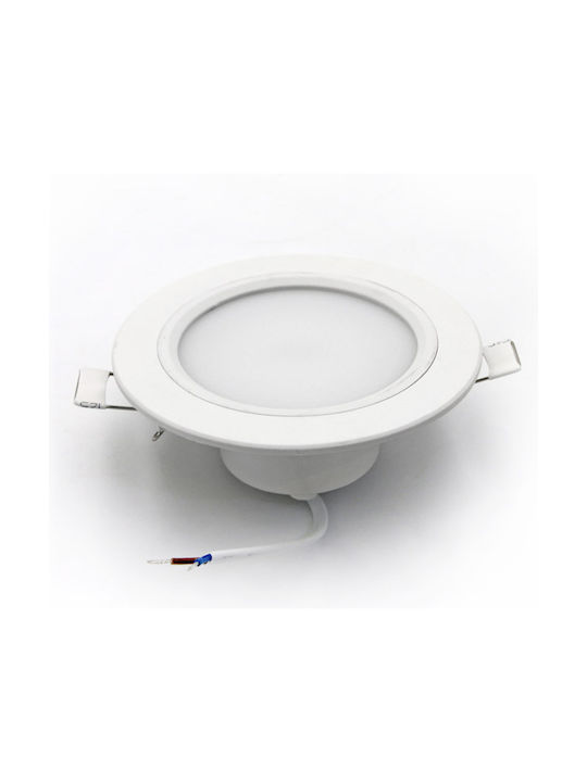 Adeleq Спот за Външен Таван с Вградено LED 12W в Бял Цвят 21-12100