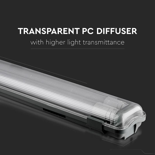 V-TAC Lighting Batten Vt-15022 Outdoor with 2 LED Lamps T8 22W 156cm