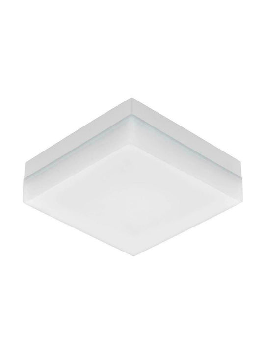 Eglo Sonella Outdoor Ceiling Flush Mount with Integrated LED in White Color 94871