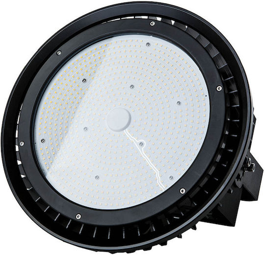 V-TAC Commercial Bell Light 500W Natural White 65000lm with Built-in LED Black Ø36xH18.2cm