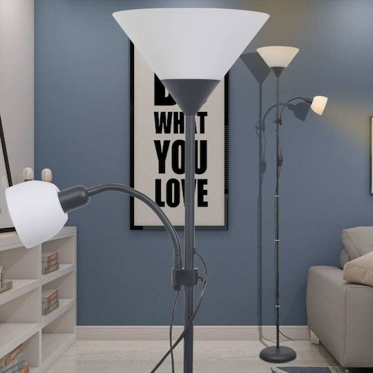 vidaXL Lampă de Podea Î180cm. Negru vidaXL Lampă de Podea Î180cm. Negru