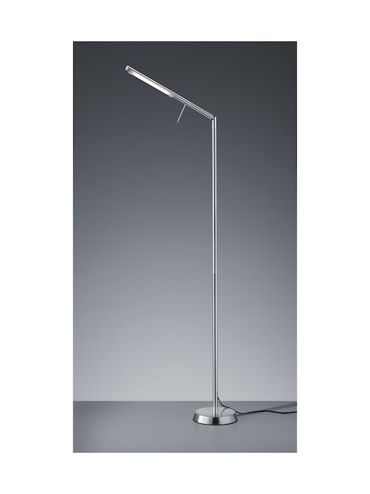 Trio Lighting Filigran LED Floor Lamp H162xW18cm. with Warm White Light 560lm Silver