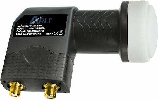 Arli LNB Twin (2 Outputs) with Low Noise Limit 0.1dB