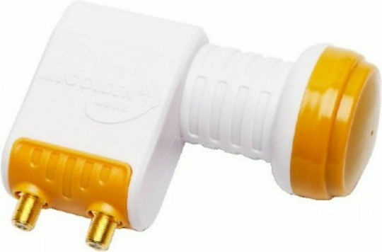 Golden Media 202 LNB Twin (2 Εξόδων) με Χαμηλό Όριο Θορύβου 0.1dB