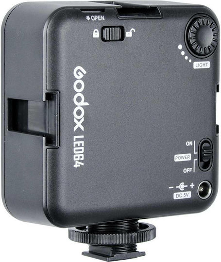 Godox LED64 Video Light 5500 - 65000K 4.5W with Luminance 1000 Lux