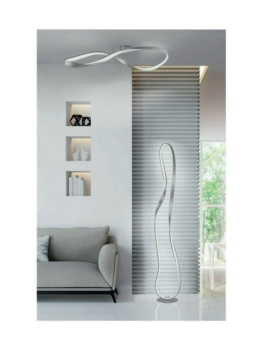 Ondaluce Spark LED Floor Lamp H165xW32cm. with Warm White Light 3500lm White