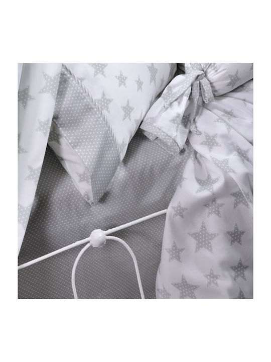 Down Town Home Sateen Starry BS768 Γκρι 90x140cm 04-0082