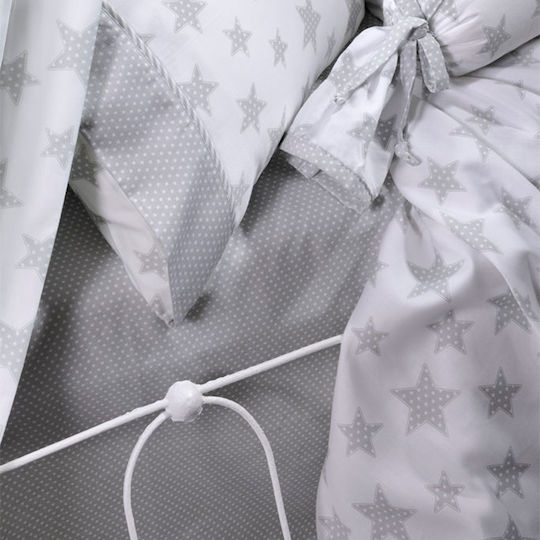 Down Town Home Sateen Starry BS768 Сиво 90x140см 04-0082