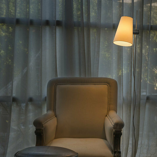 Faro Barcelona Lupe Lampadar De Podea H150xL25cm Cu Bază De Bec E27 Crom Lucios