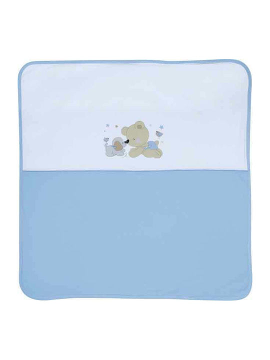 Lorelli Za Za Swaddle Wrap Light Blue 90x90cm.