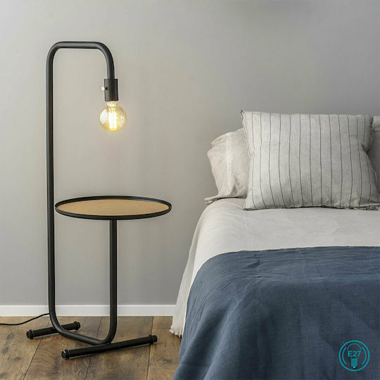 Faro Barcelona Guest Stehleuchte H106xB40cm. mit Fassung für Lampe E27 Schwarz