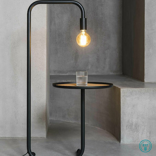 Faro Barcelona Guest Stehleuchte H106xB40cm. mit Fassung für Lampe E27 Schwarz