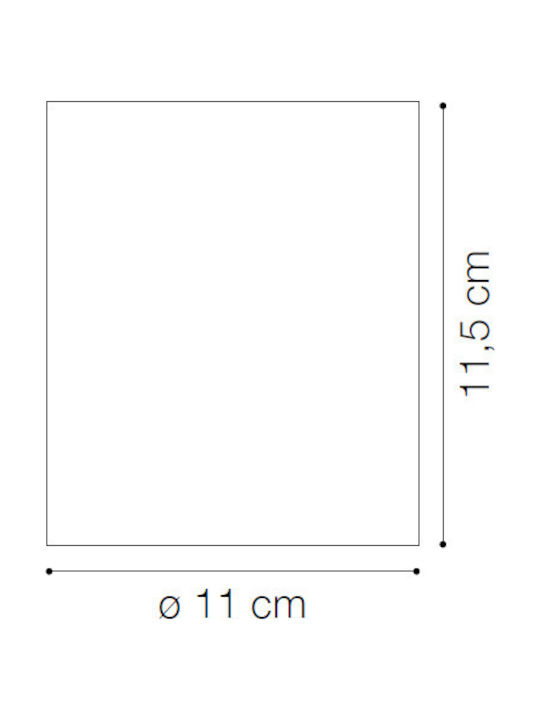 Ideal Lux Gun Σποτ Οροφής Εξωτερικού Χώρου GU10