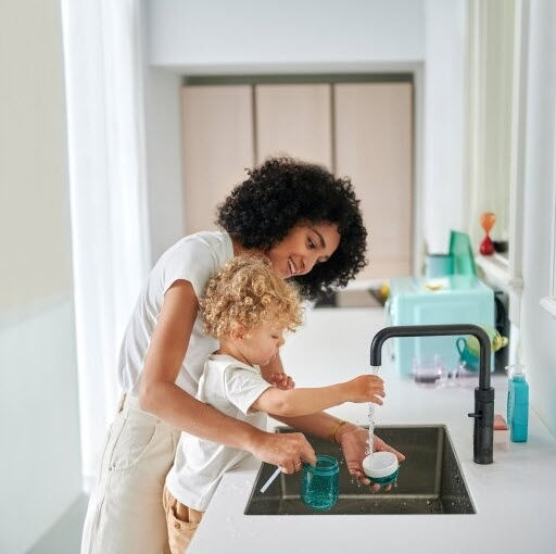Mepal Kleinkinderbecher Mepal aus Plastik Blau 300ml für 9m+m+