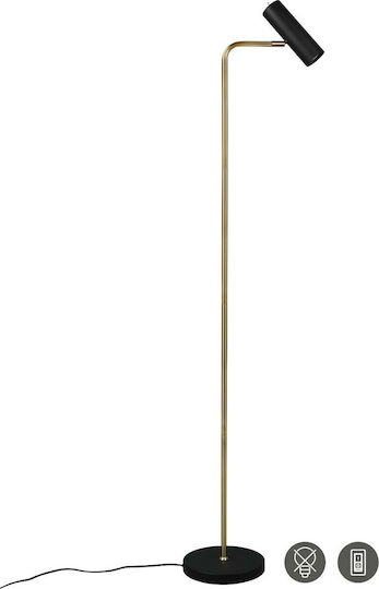 Trio Lighting Marley Floor Lamp H151xW45cm. with Socket for Bulb GU10 Black
