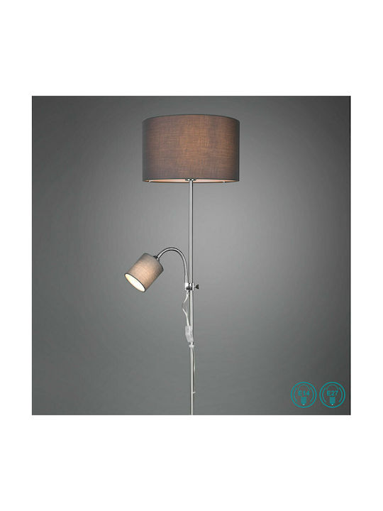 Trio Lighting Owen Lampa de podea Î160xL36cm. cu Soclu pentru Bec E27 Maro
