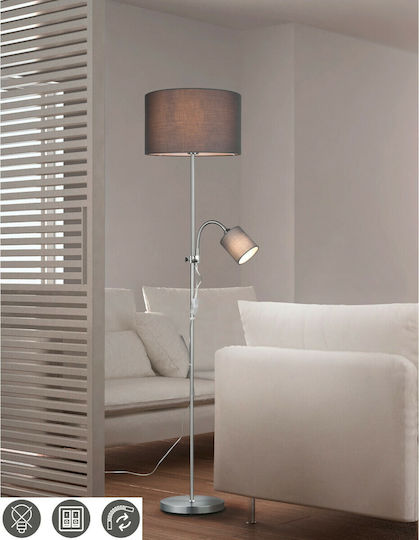 Trio Lighting Owen Floor Lamp H160xW36cm. with Socket for Bulb E27 Brown