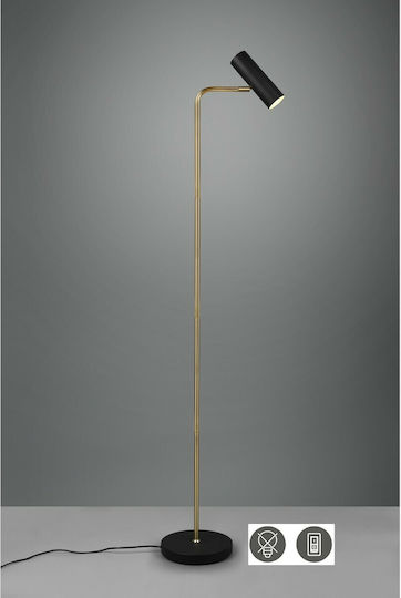 Trio Lighting Marley Floor Lamp H151xW45cm. with Socket for Bulb GU10 Black