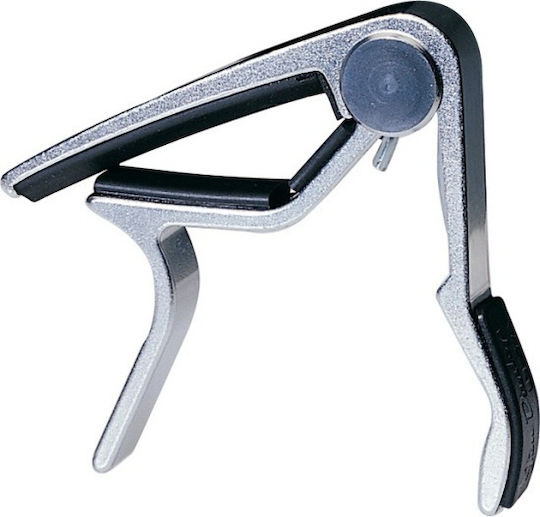 Dunlop Metallic Trigger Capo for Acoustic Guitar Trigger Capo Acoustic Curved Silver