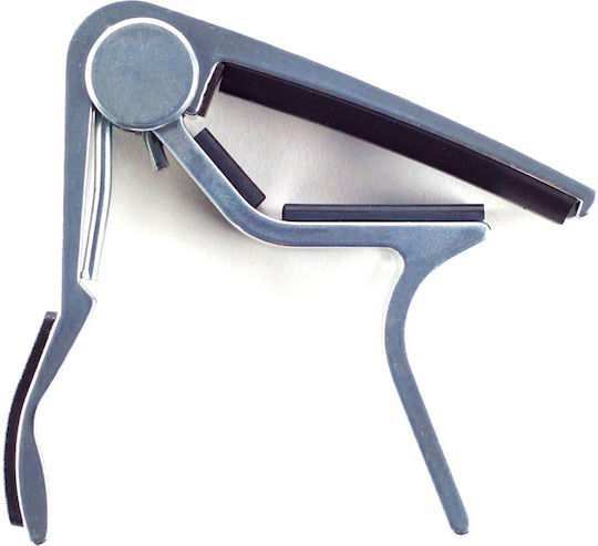 Dunlop Metallic Trigger Capo for Acoustic Guitar Trigger Capo Acoustic Curved Silver
